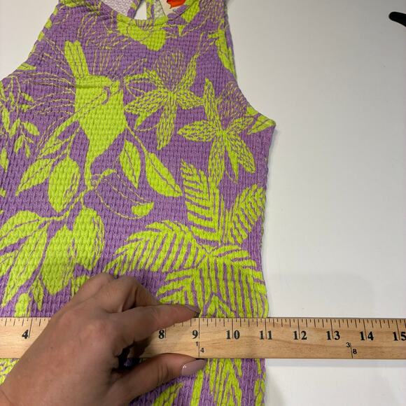 FARM Rio for Anthropologie Tropical Print Sleeveless Midi Dress Small - Picture 10 of 12